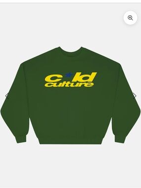 NWT Cold Culture Harper Crewneck Green and Yellow